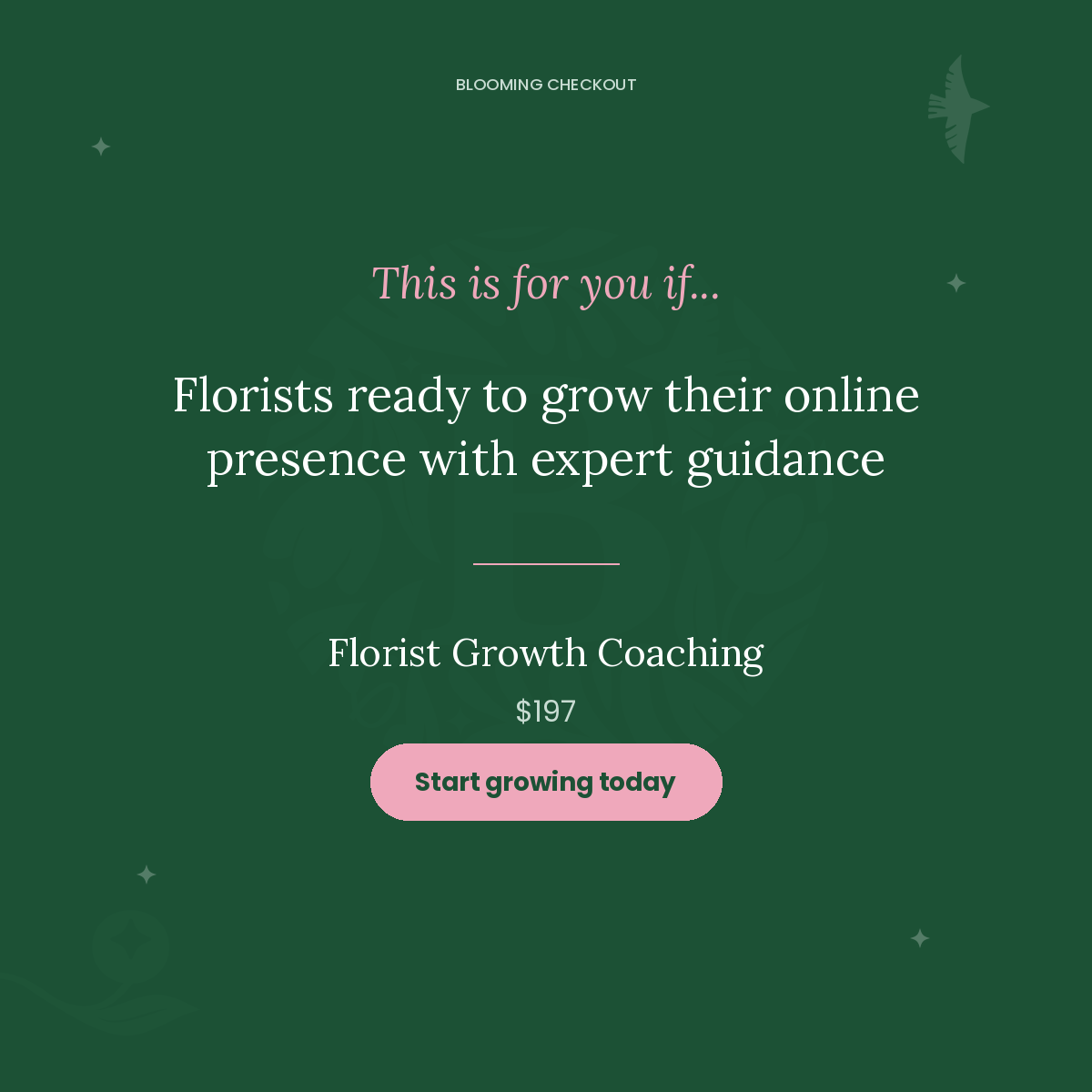 Florist Growth Coaching with Josie