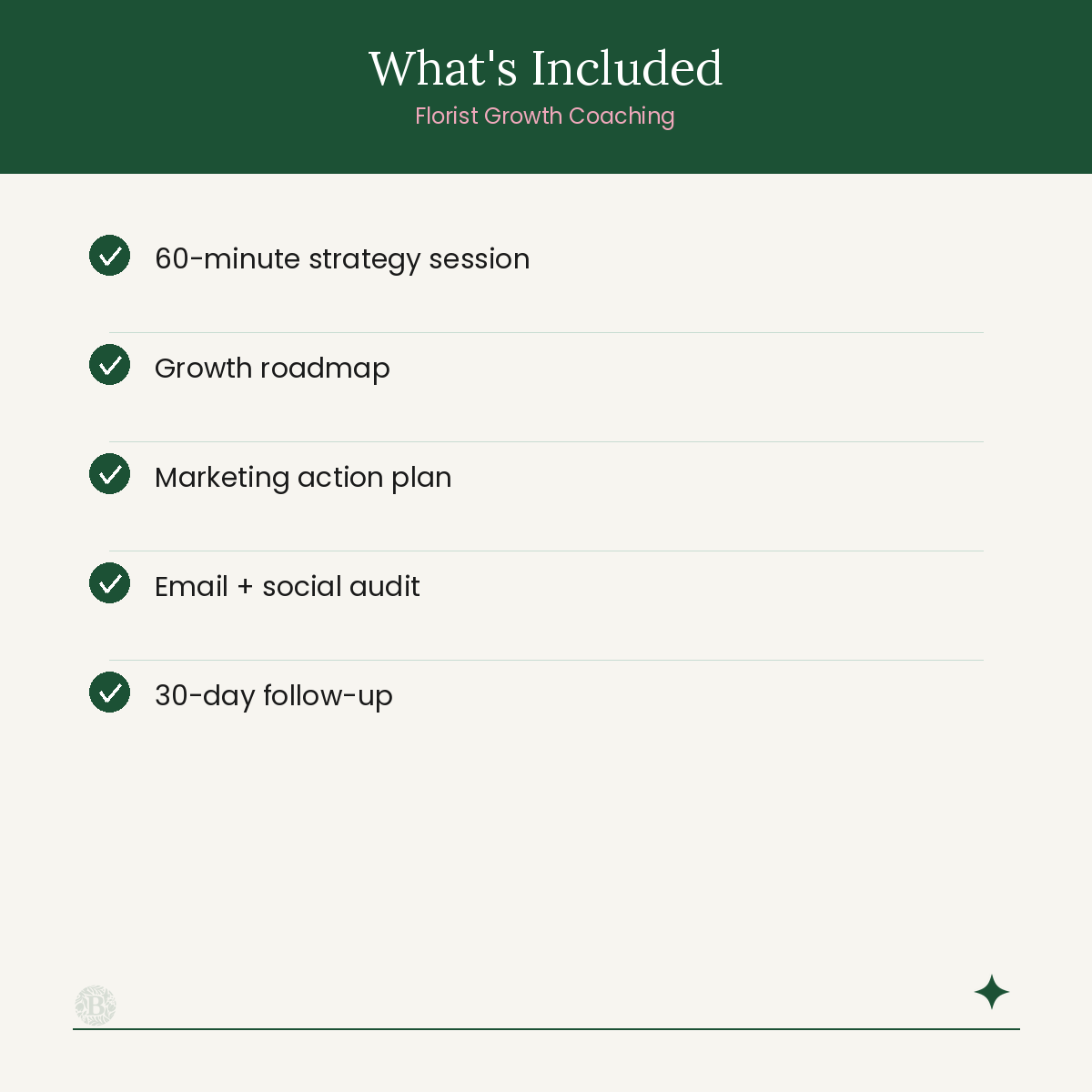 Florist Growth Coaching with Josie